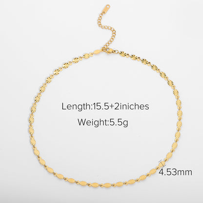 INS Trend Retro Simple Personality High-end Gold-plated Minimalist Multi-layer Necklace for Women Niche Collarbone Chain