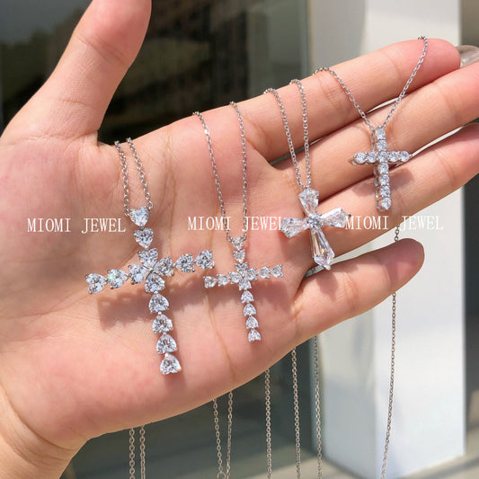 INS Style S925 Sterling Silver Necklace for Women with Zircon Inlay, Personalized Fashion Versatile Women's Collarbone Chain, Direct from Manufacturer