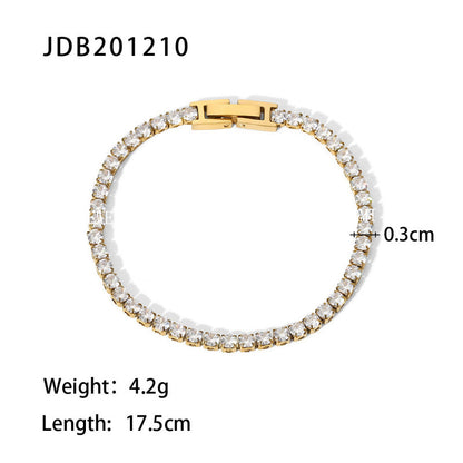Stainless Steel Bracelet for Women, Non-Fading Jewelry, Light Luxury High-End Feel, Titanium Steel Hand Accessories