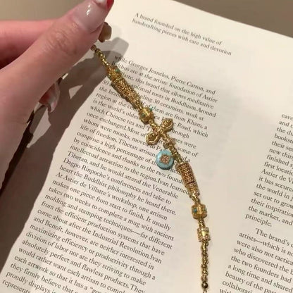 Blue Turquoise Coiled Bracelet Luxurious Ancient Method S925 Sterling Silver Plated with 18k Gold