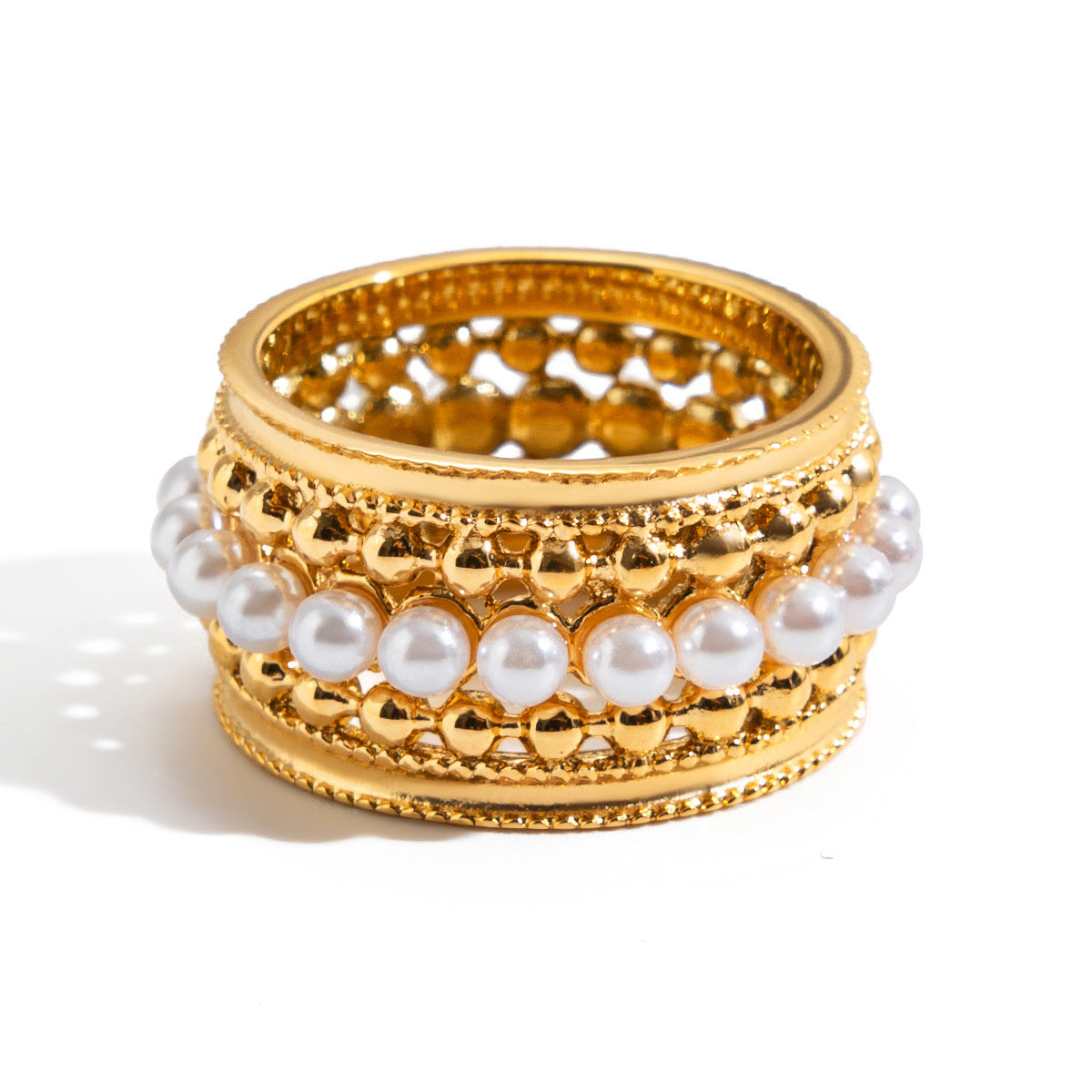 Zircon Titanium Steel Ring Non-Fading Lace Finger Ring Hand Jewelry Stainless Steel Accessories for Women High-End Feel Ring