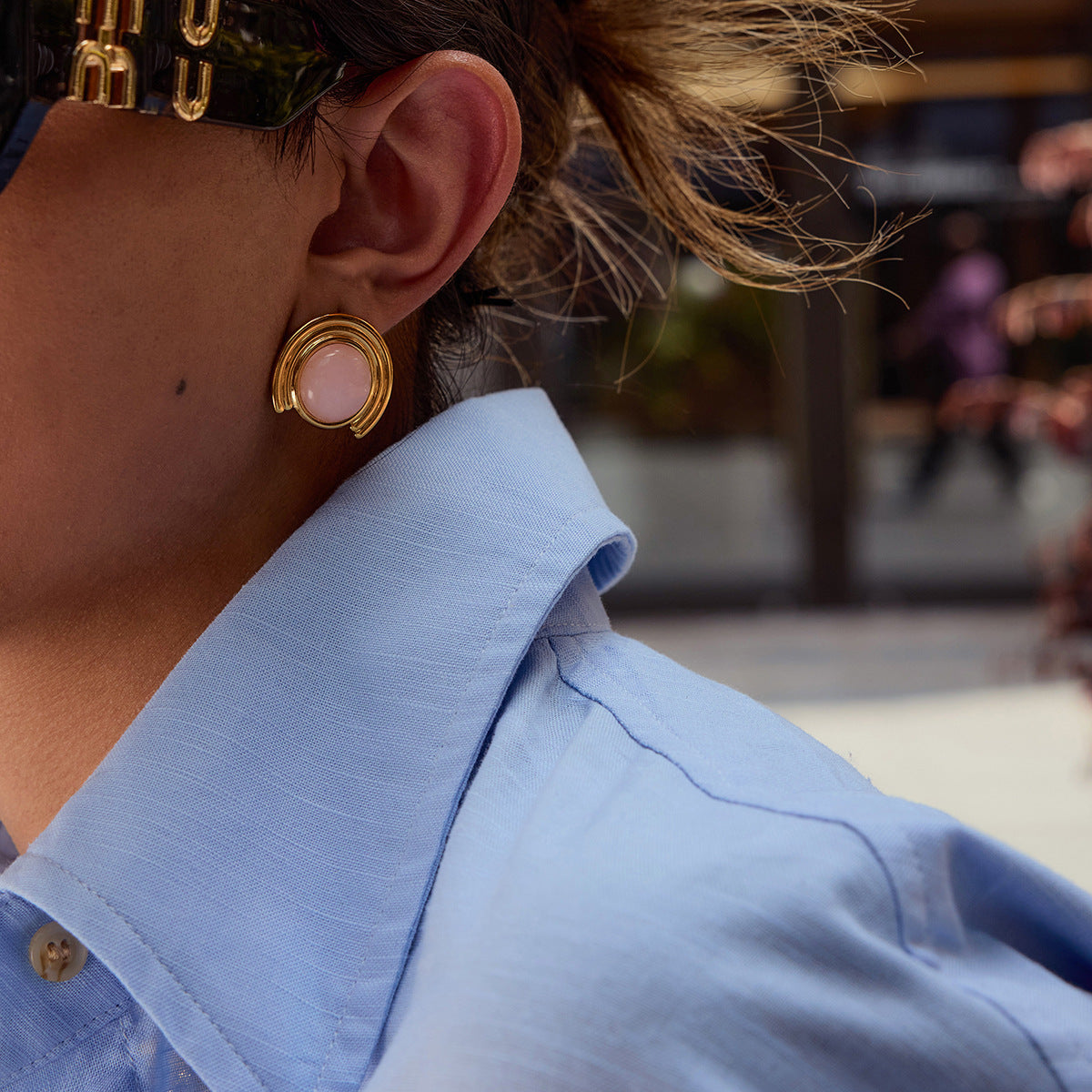 Original Design Titanium Steel Necklace Light Luxury Niche Collarbone Chain Stainless Steel Jewelry for Women High-end Feel Jewelry