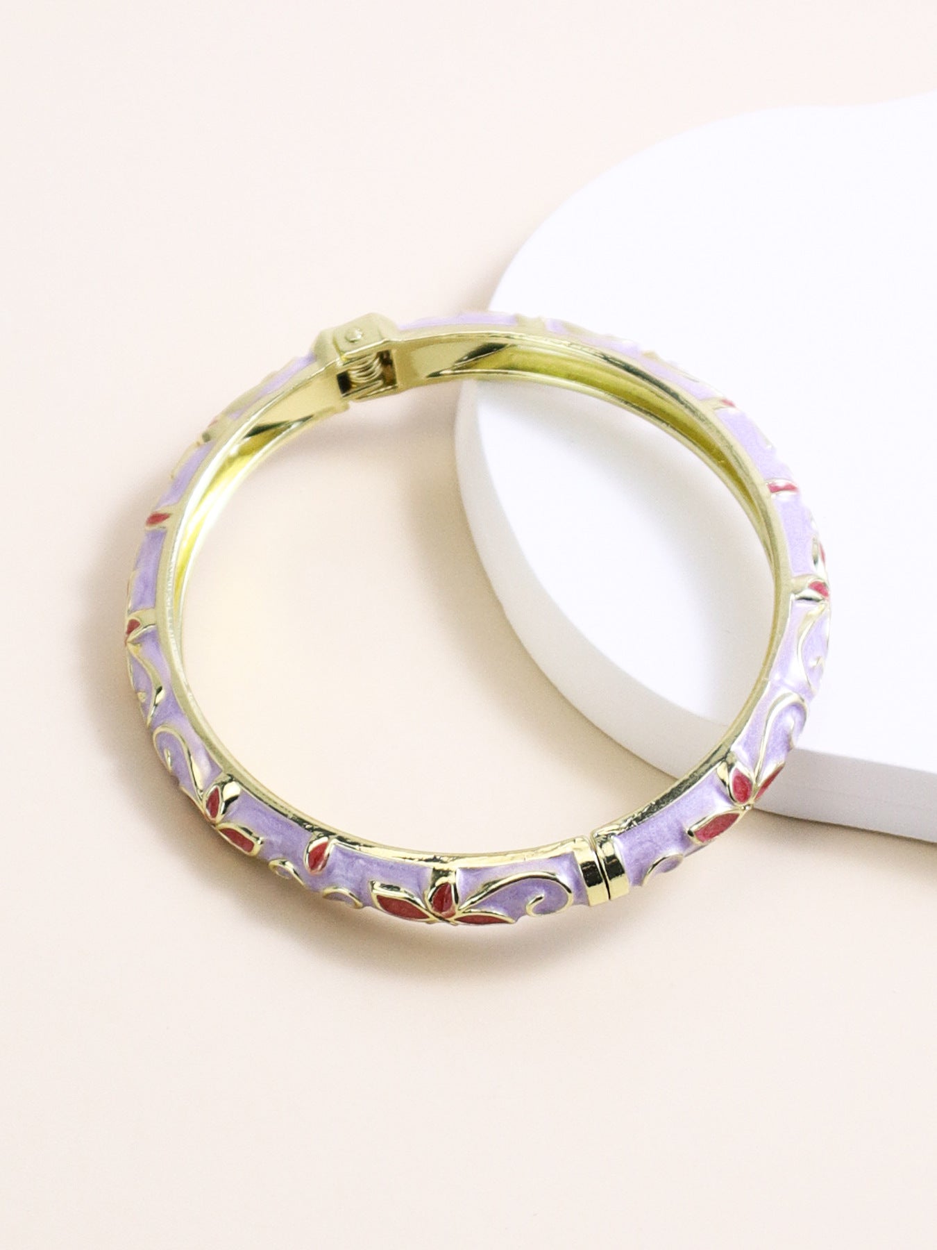 bangle New Enamel Color Inlaid Diamond Fine Open Bracelet Fashion Retro Rhinestone Fresh Jewelry