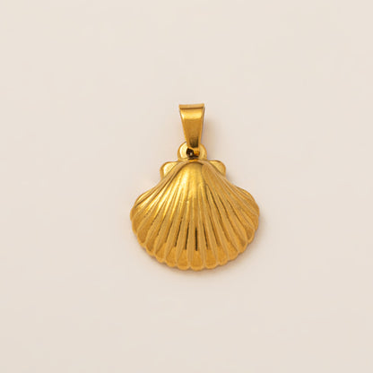 DIY Stainless Steel Starfish Flat Conch Pendant DIY Accessories Furnace Vacuum Electroplating 18K Gold Color Retention