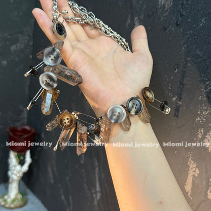 whimsical soft gothic witchy necklace