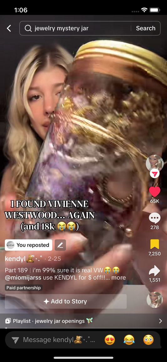 influencer Kendyl sister style mystery jewelry jar