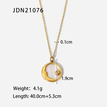 Titanium Steel Sweater Chain Necklace Light Luxury Niche Jewelry Women's High-end Stainless Steel Autumn and Winter Accessories
