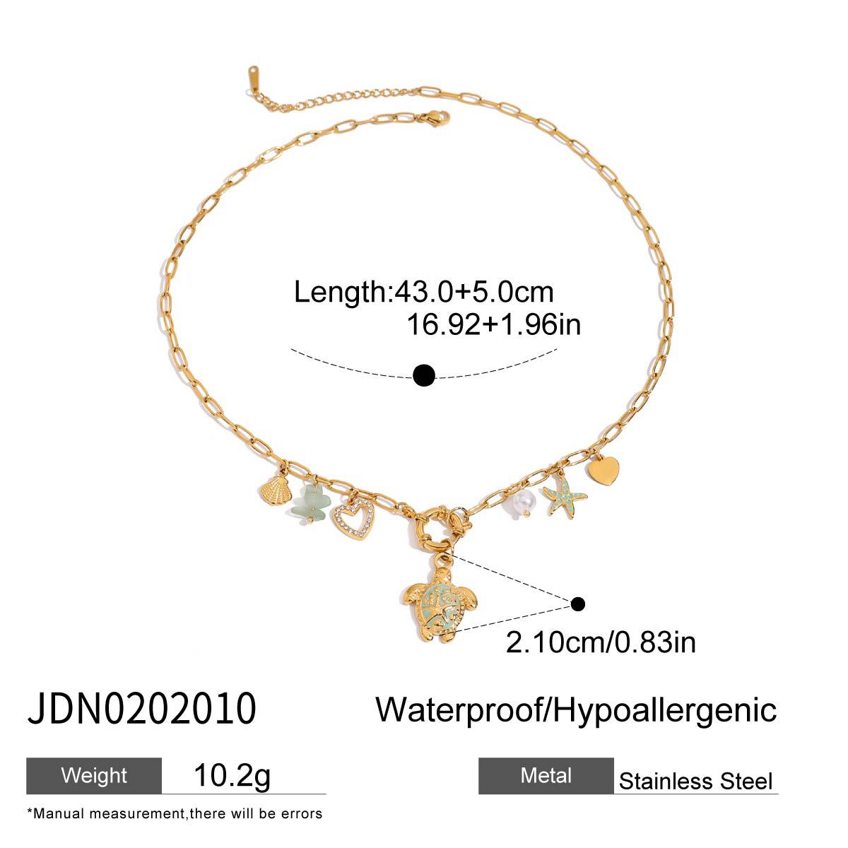 Stainless Steel Zircon Heart Necklace Light Luxury Niche Choker Non-Fading Titanium Steel Jewelry for Women with a Sense of Sophistication