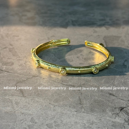 gold bangle shine bracelet