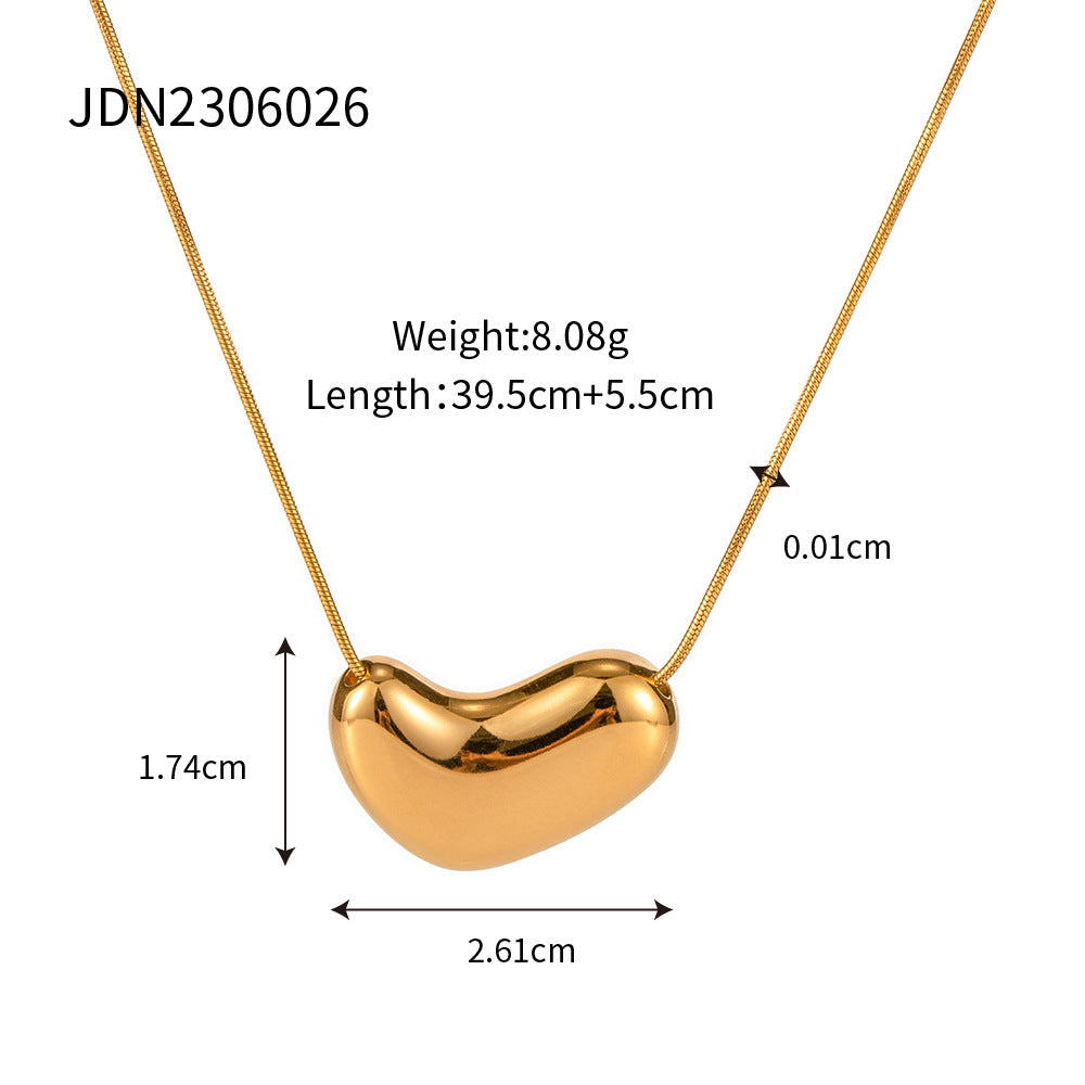 Titanium Steel Sweater Chain Necklace Light Luxury Niche Jewelry Women's High-end Stainless Steel Autumn and Winter Accessories