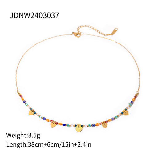 Titanium Steel Necklace Accessories High-end Bohemian Collarbone Chain Vacation Stainless Steel Jewelry