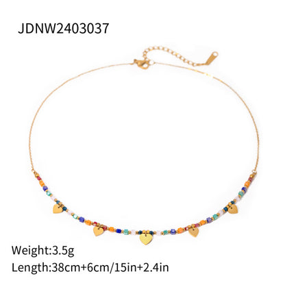 Titanium Steel Necklace Accessories High-end Bohemian Collarbone Chain Vacation Stainless Steel Jewelry