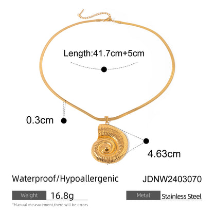 Stainless Steel Vacation Jewelry Titanium Steel Necklace Light Luxury High-End Clavicle Chain Neck Chain Accessory for Women