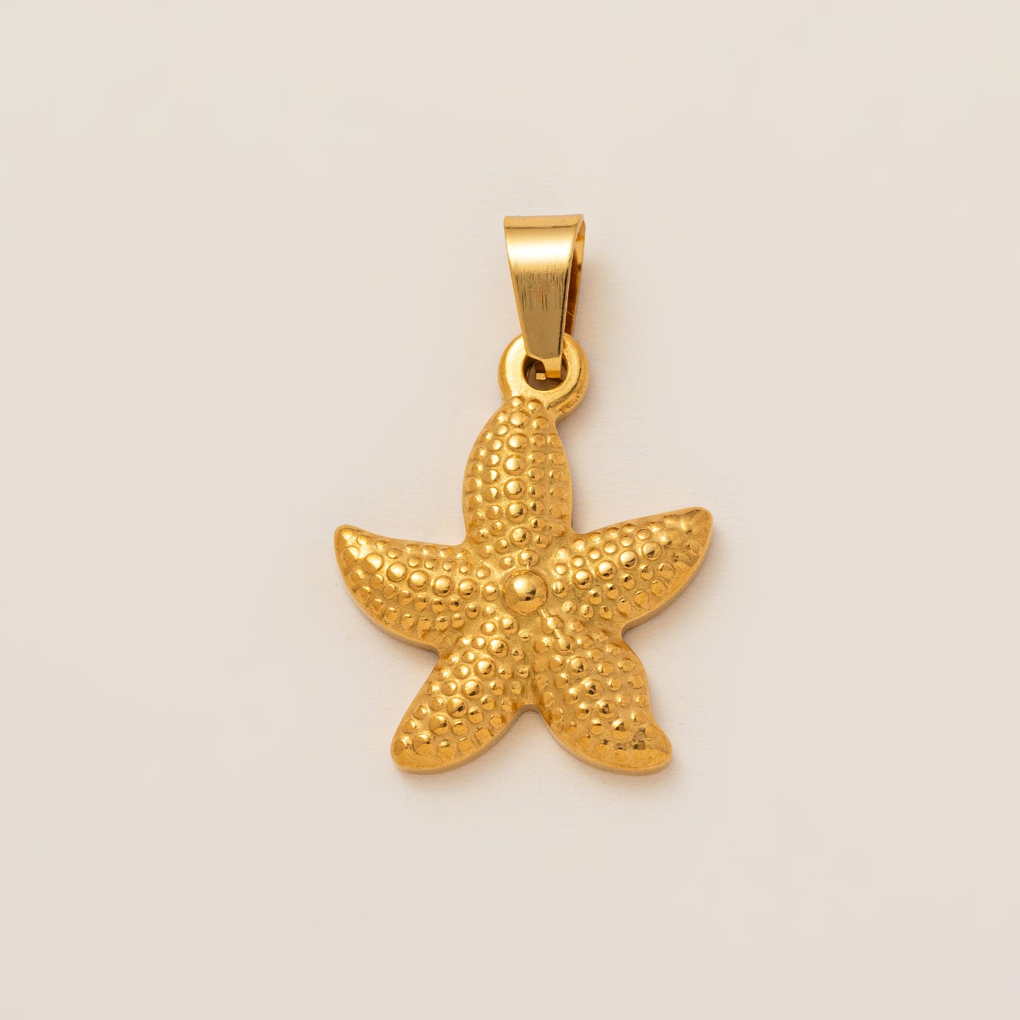 DIY Stainless Steel Starfish Flat Conch Pendant DIY Accessories Furnace Vacuum Electroplating 18K Gold Color Retention