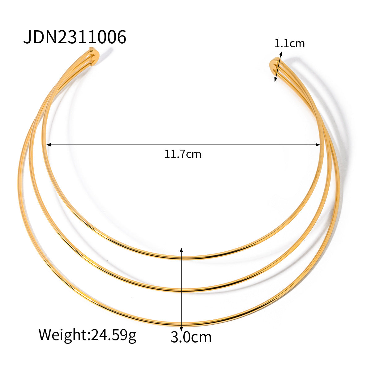 Titanium Steel Sweater Chain Necklace Light Luxury Niche Jewelry Women's High-end Stainless Steel Autumn and Winter Accessories