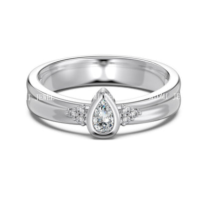 Luxury French Style S925 Sterling Silver Ring for Women with Water Drop Egg-Shaped Zircon Inlay, Exquisite Wedding Ice Flower Cut Women's Jewelry
