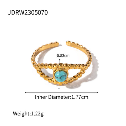 Devil's Eye Titanium Steel Ring Niche High-end Feel Hand Jewelry Stainless Steel Accessories for Women Non-fading