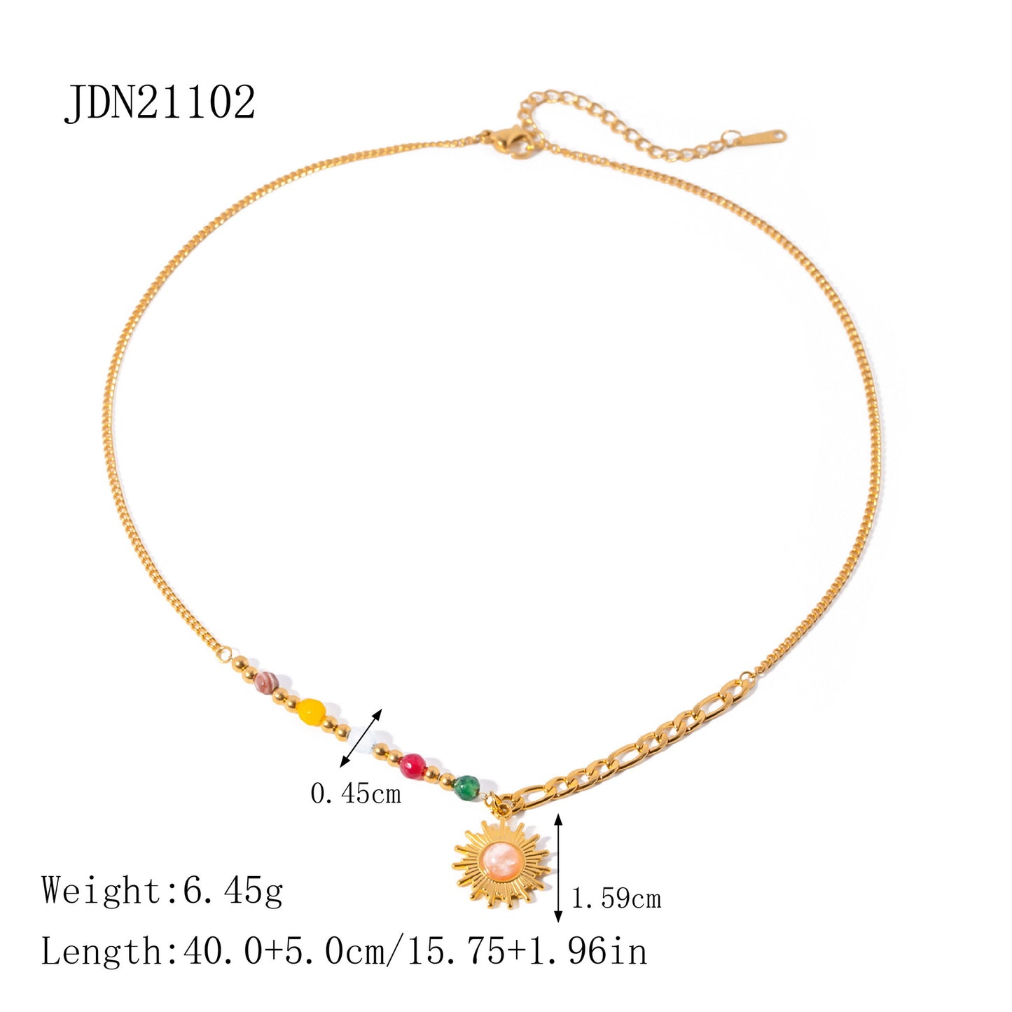 Titanium Steel Necklace Accessories High-end Bohemian Collarbone Chain Vacation Stainless Steel Jewelry