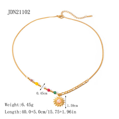 Titanium Steel Necklace Accessories High-end Bohemian Collarbone Chain Vacation Stainless Steel Jewelry