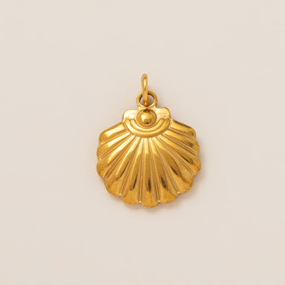 DIY Stainless Steel Starfish Flat Conch Pendant DIY Accessories Furnace Vacuum Electroplating 18K Gold Color Retention