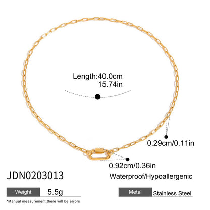 Four-Pointed Star Titanium Steel Necklace Light Luxury High-End Clavicle Chain Non-Fading Stainless Steel Jewelry for Women