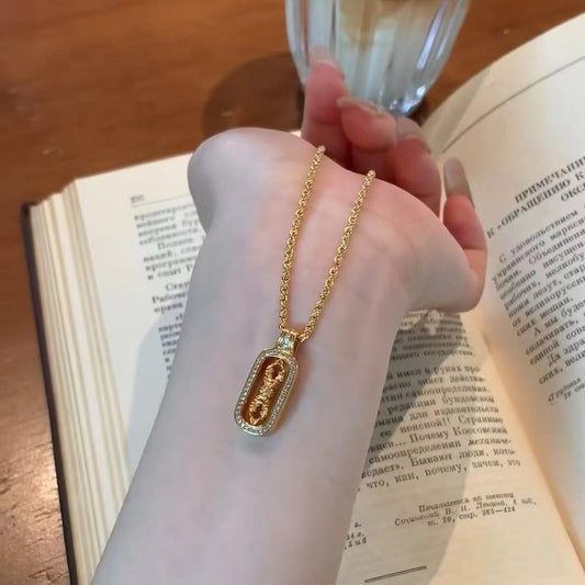 Italian Craft Vintage Style Pure Silver S925 Real Gold Plated Vajra Necklace Handmade