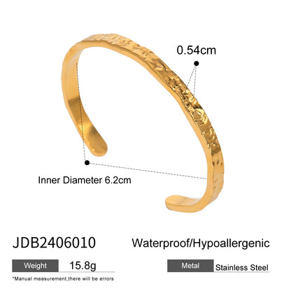 Titanium Steel Bracelet Non-Fading 18k Gold Bangle Stainless Steel Jewelry Women's Bracelet