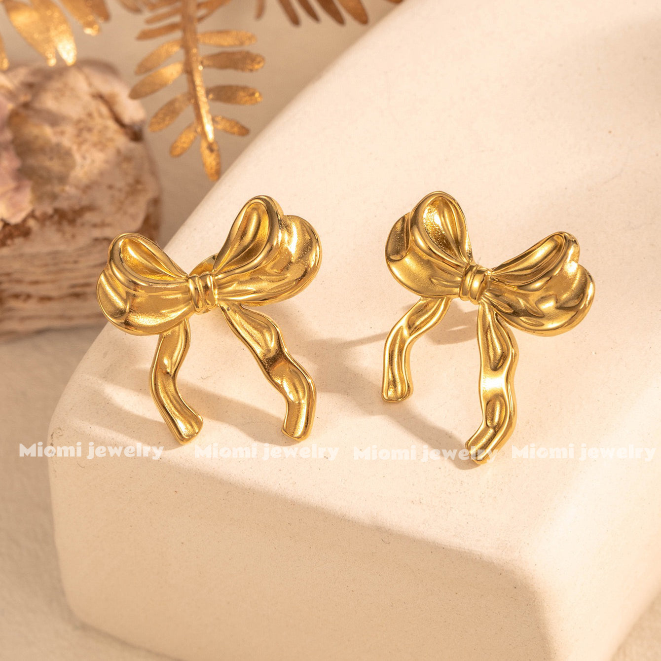 18k gold plated earring