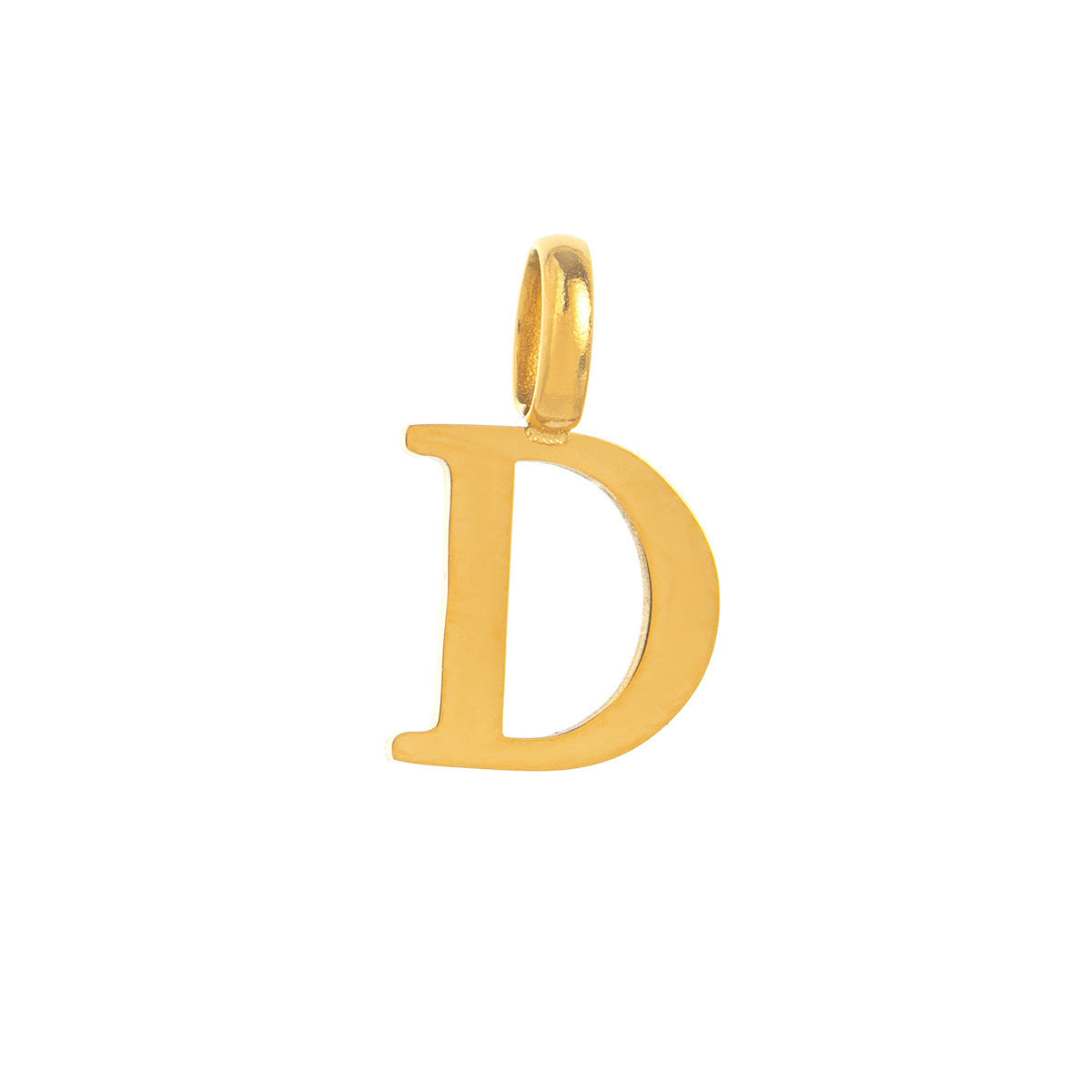 DIY Titanium Steel Heart-shaped Twelve Birthstone DIY Pendant Necklace Letter Name Family Gift Heart-shaped Accessories Pendant