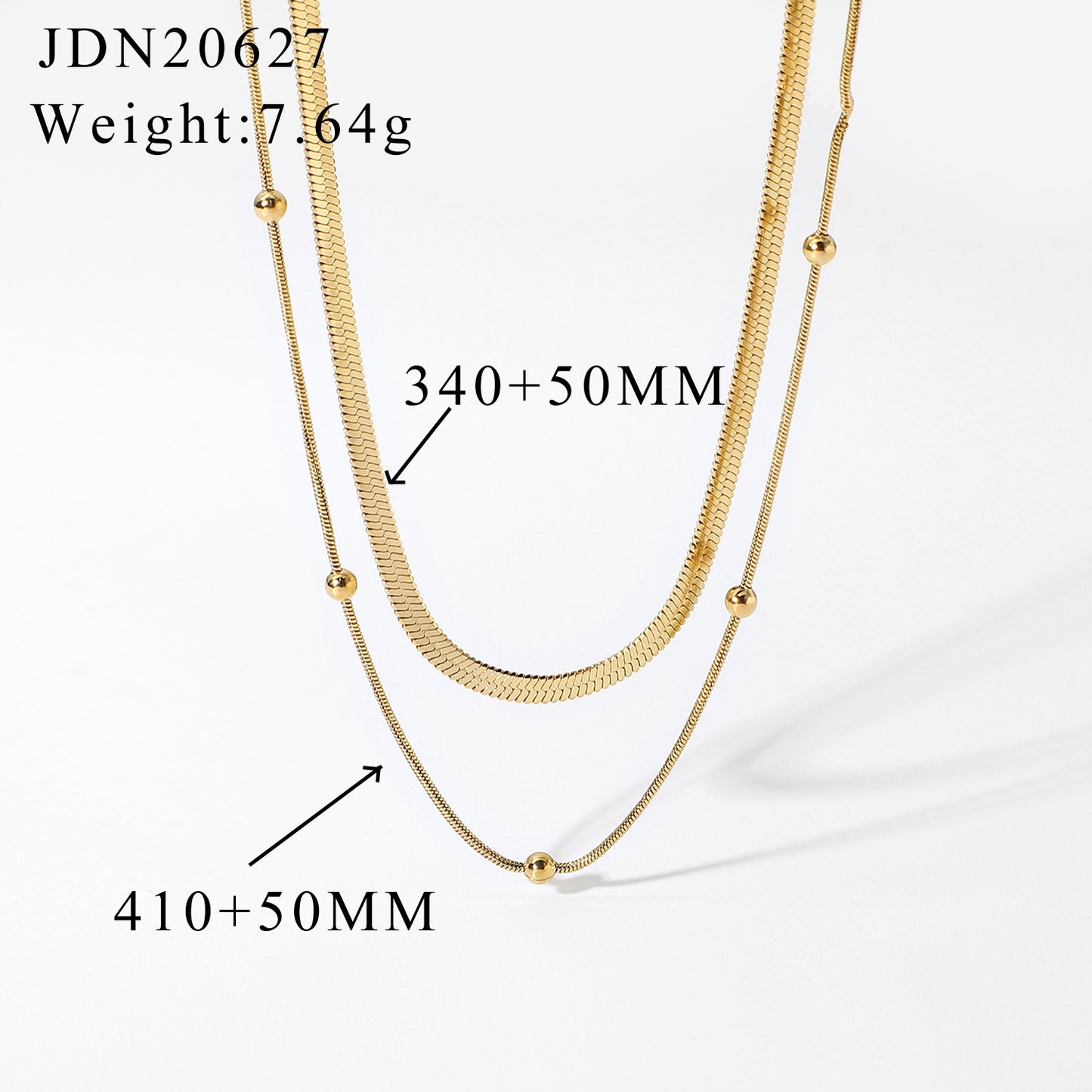 INS Trend Retro Simple Personality High-end Gold-plated Minimalist Multi-layer Necklace for Women Niche Collarbone Chain