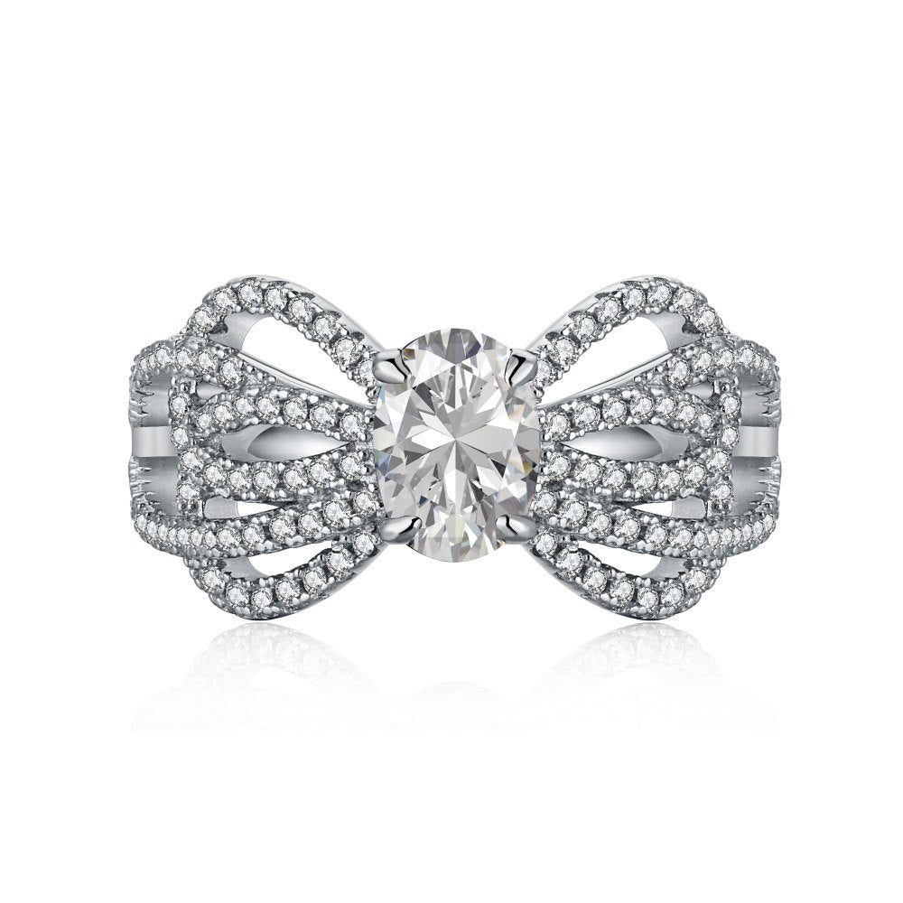 High Carbon Diamond Ring for Women S925 Sterling Silver Zircon Ring Colored Gemstone Ring Wholesale TikTok Cross-Border Live Streaming