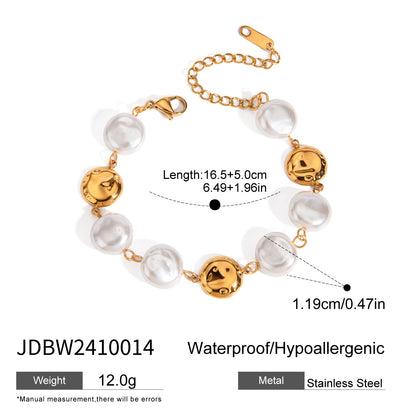 Blue Turquoise Ring Titanium Steel Non-Fading Jewelry Stainless Steel Bracelet Light Luxury High-End Accessories