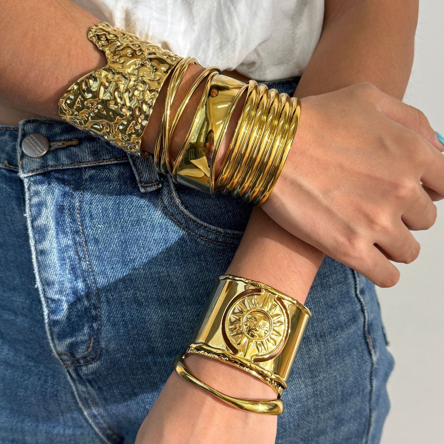 Titanium Steel Bracelet Non-Fading 18k Gold Bangle Stainless Steel Jewelry Women's Bracelet