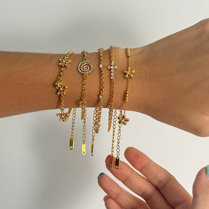 Stainless Steel Zircon Bracelet Light Luxury High Appearance Titanium Steel Non-Fading Jewelry Bracelet