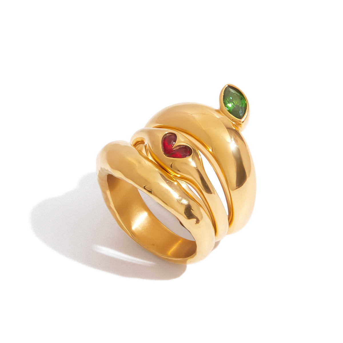 Original Design Zircon Ring Titanium Steel Non-Fading Jewelry Light Luxury High-End Feel Stainless Steel Rings