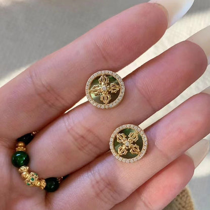 Cross Earrings High-end Elegant 925 Sterling Silver High Carbon Diamond Earrings for Women