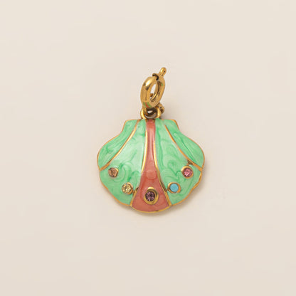 DIY Stainless Steel Starfish Flat Conch Pendant DIY Accessories Furnace Vacuum Electroplating 18K Gold Color Retention