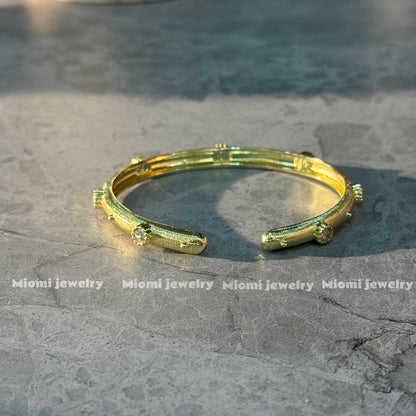 gold bangle shine bracelet