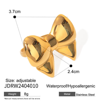 Finger Bracelet Light Luxury High-end Feel Jewelry Stainless Steel Pearl Accessories Ring Titanium Steel Non-fading Women