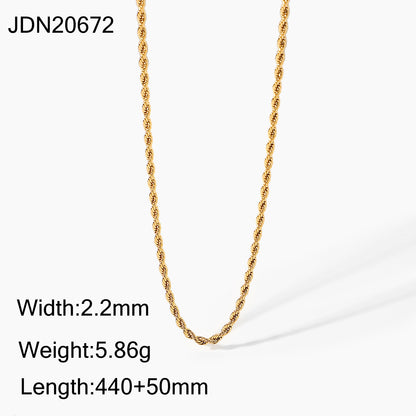 INS Trend Retro Simple Personality High-end Gold-plated Minimalist Multi-layer Necklace for Women Niche Collarbone Chain