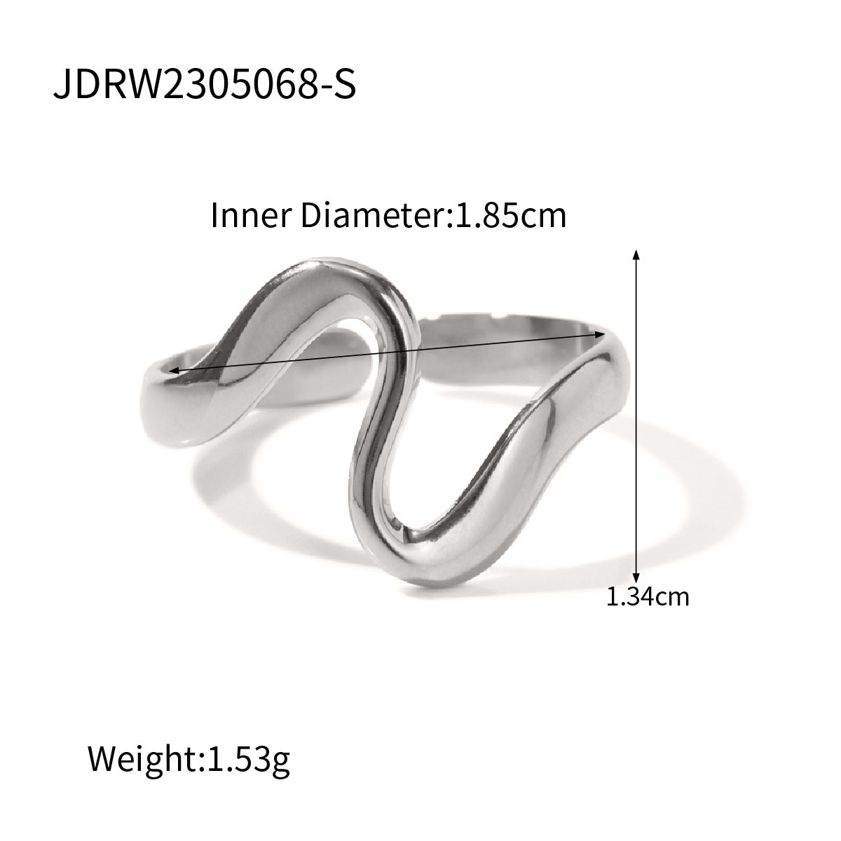 Steel Color Ring Titanium Steel Non-Fading Jewelry Light Luxury High-End Feel Stainless Steel Accessories Rings