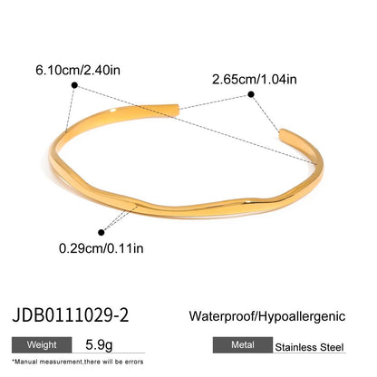 Stainless Steel Heart Bracelet Light Luxury High-End Feel 18k Gold Jewelry Non-Fading Titanium Steel Accessories