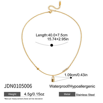 Starfish Titanium Steel Necklace Light Luxury High-end Clavicle Chain Stainless Steel Jewelry Non-fading Hot Item