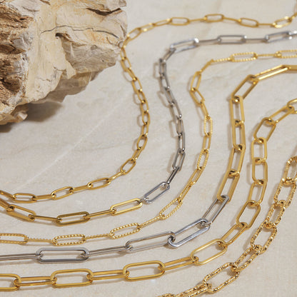 Stainless Steel Chain Titanium Steel Non-Fading Necklace for Women, Niche High-End Accessories, Light Luxury High-End Jewelry