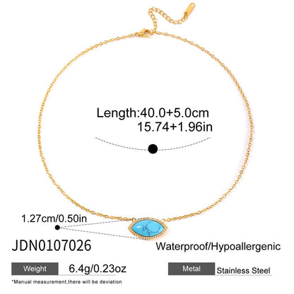 Titanium Steel Necklace with Unique Design, Sweater Chain, Light Luxury, High-End Feel, Stainless Steel Autumn Winter Accessories