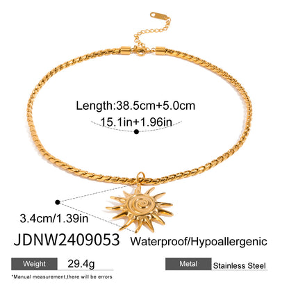 Stainless Steel Water Drop Necklace High-end Earrings Niche Open Bracelet Titanium Steel Ring Jewelry