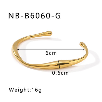 Hot-Selling Zircon Heart-Shaped Quadrilateral Geometric White Zircon Green Zircon Titanium Steel Real Gold Plated Color-Retaining Jewelry Bracelet