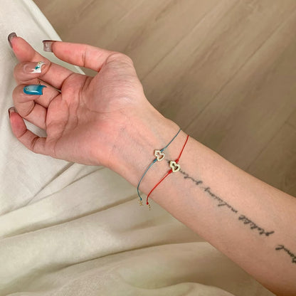 Pure Silver S925 Good Luck Gourd Full Diamond Hollow Woven Rope Bracelet Light Luxury Bracelet for Women Fashionable Versatile Simple