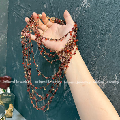 Red gothic choker necklace （soft）