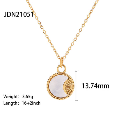 Jewelry French Niche Retro Titanium Steel Heart Necklace Stainless Steel Zircon Heart Pendant Necklace for Women
